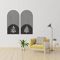 Set of 2 "Allah" & "Muhammad" Wall Frames – Elegant Islamic decor for living room or prayer area