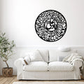 Wooden Nada Ali Wall Art – Round Islamic Calligraphy Design