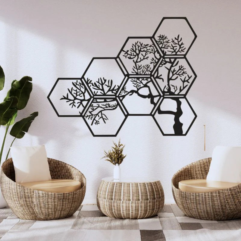 Tree Branch Wooden Wall Art – Nature-Inspired Dresser or Wall Decor