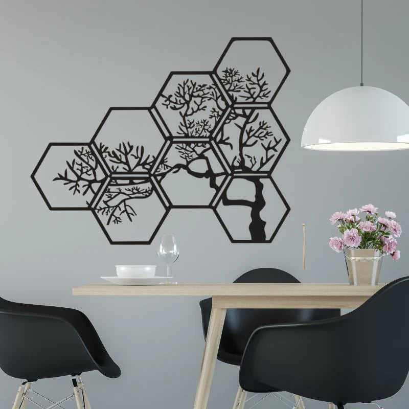 Tree Branch Wooden Wall Art – Nature-Inspired Dresser or Wall Decor