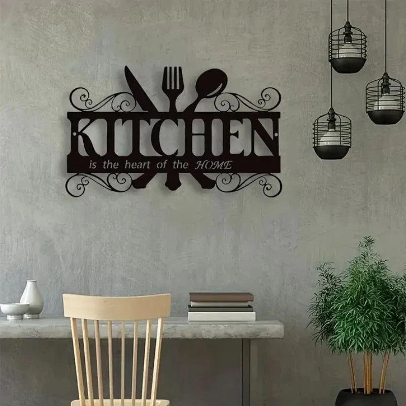 Premium Acrylic Kitchen Wall Art – “The Kitchen is the Heart of the Home”