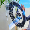 Ayat-ul-Kursi Islamic Acrylic Wall Art – Elegant Circular Calligraphy Design